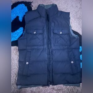 Banana Republic Quilted Puffer Vest in Dark Blue